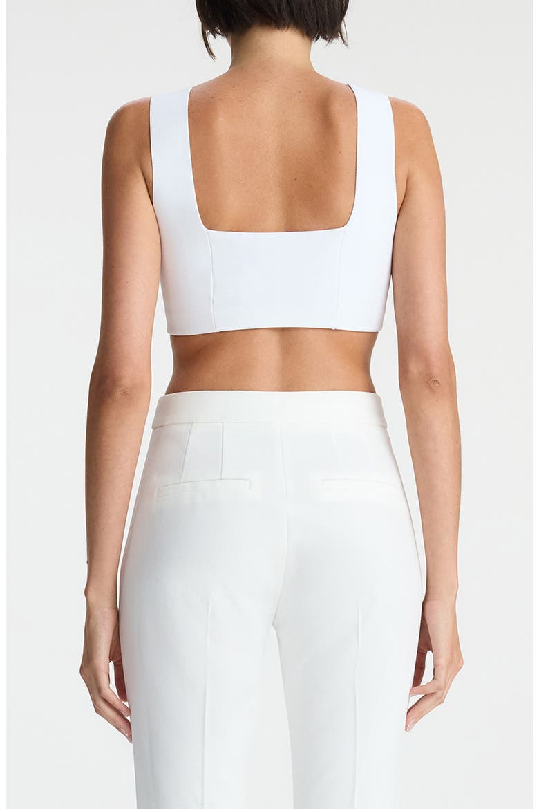 Jordana Compact Knit Crop Tank, Alternate, color, WHITE