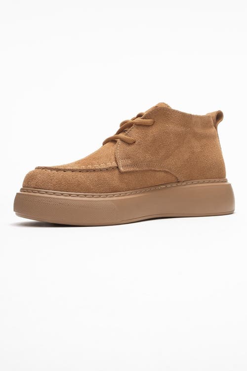Forever & Always Shoes Lilya Leather Chukka Boot In Brown