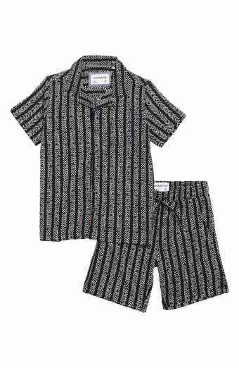 Sovereign Code Kids' Textured Camp Shirt & Shorts Set
