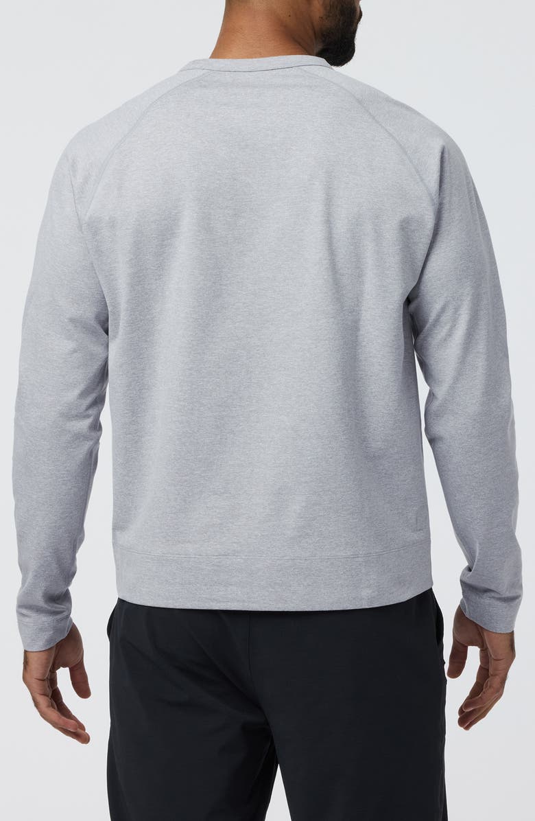 Vuori Coronado Relaxed Fit Crewneck Sweatshirt, Alternate, color, Light Heather Grey