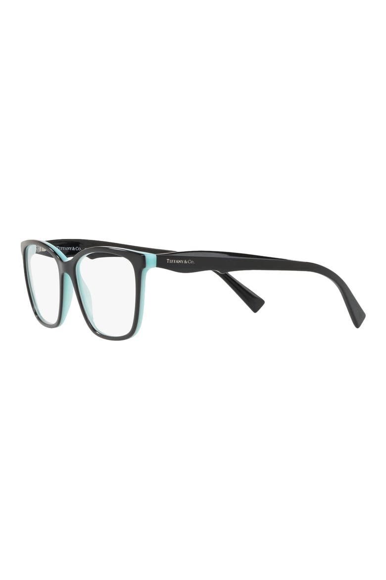 54mm Square Optical Glasses, Alternate, color, BLACK/ BLUE