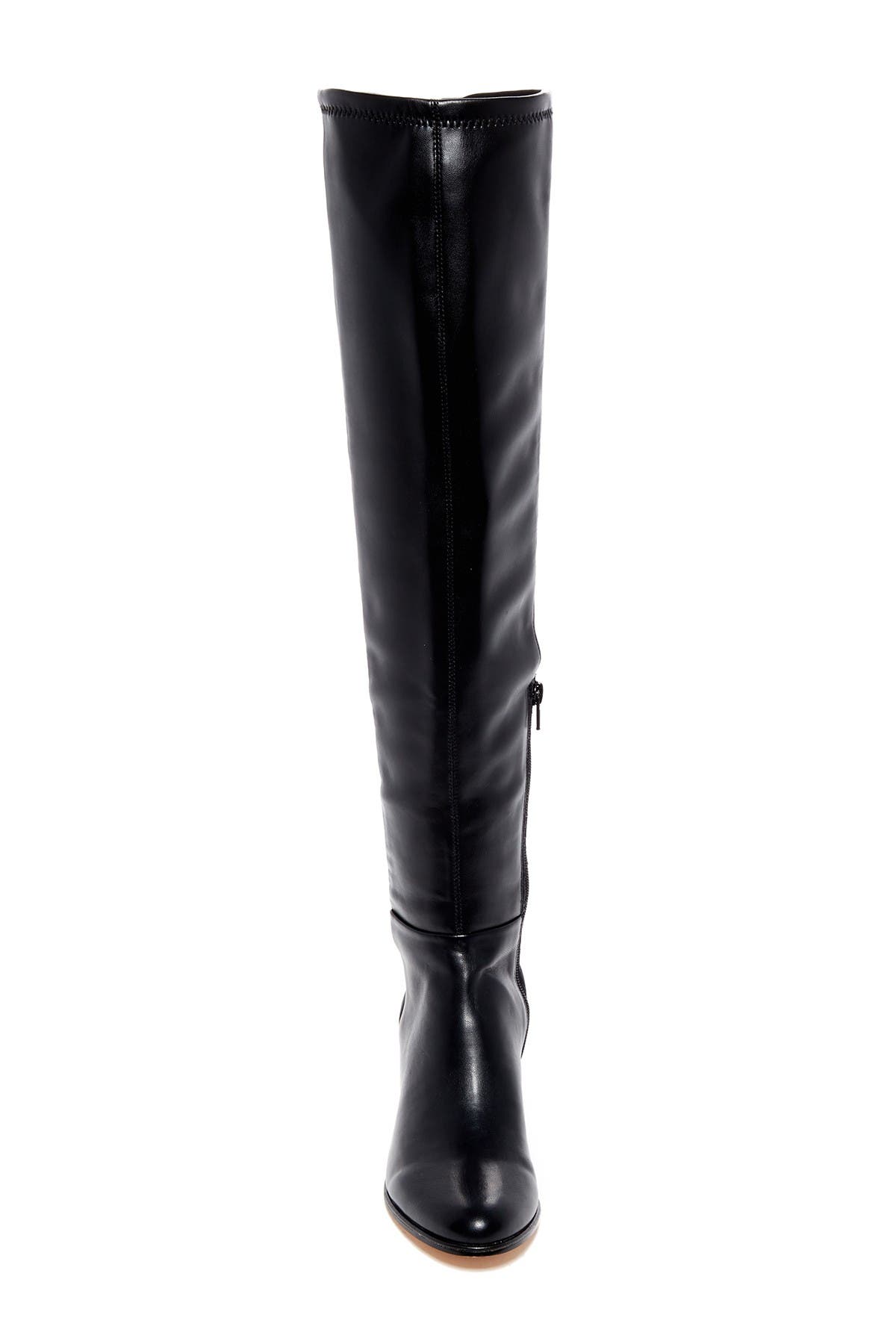 CK CALVIN KLEIN Carney Stretch Nappa Leather & Neoprene Over-the-Knee Boot, Alternate, color, 