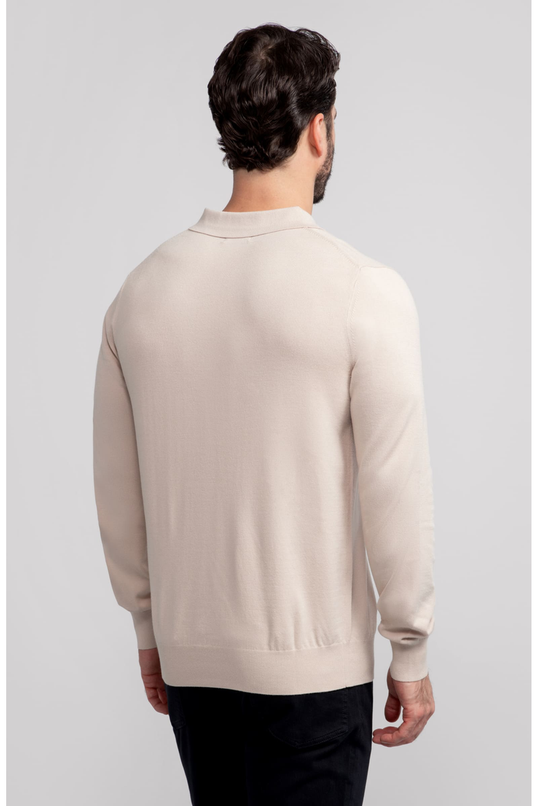 Legacy Polo Sweater, Alternate, color, Beige