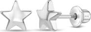 In Season Jewelry Classic Polished Star Earrings