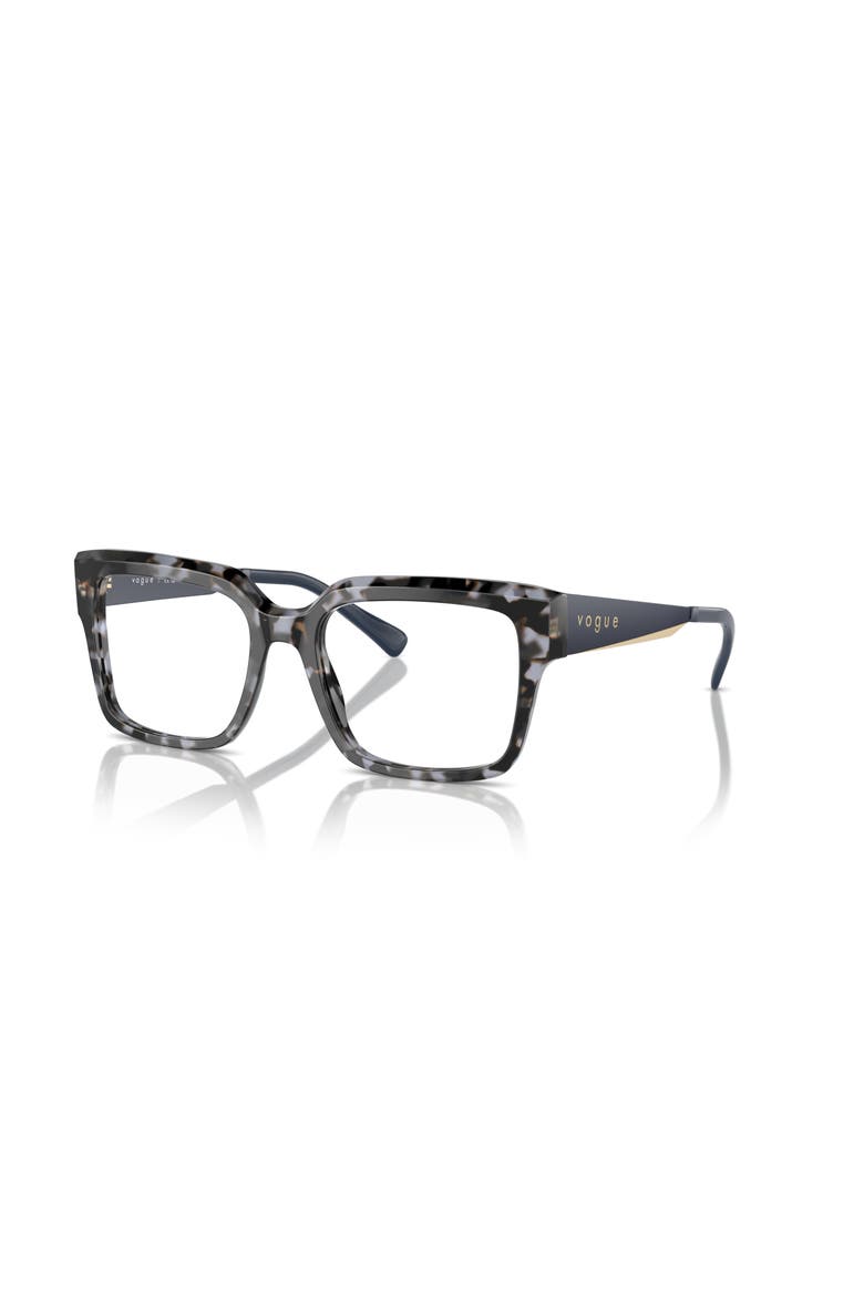 53mm Rectangle optical glasses, Main, color, Blue