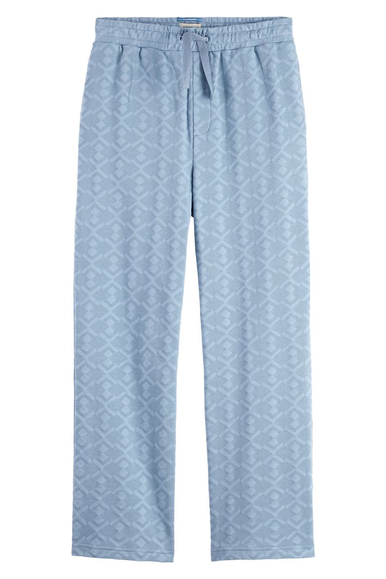 Jacquard Terry Sweatpants, Alternate, color, FADED DENIM