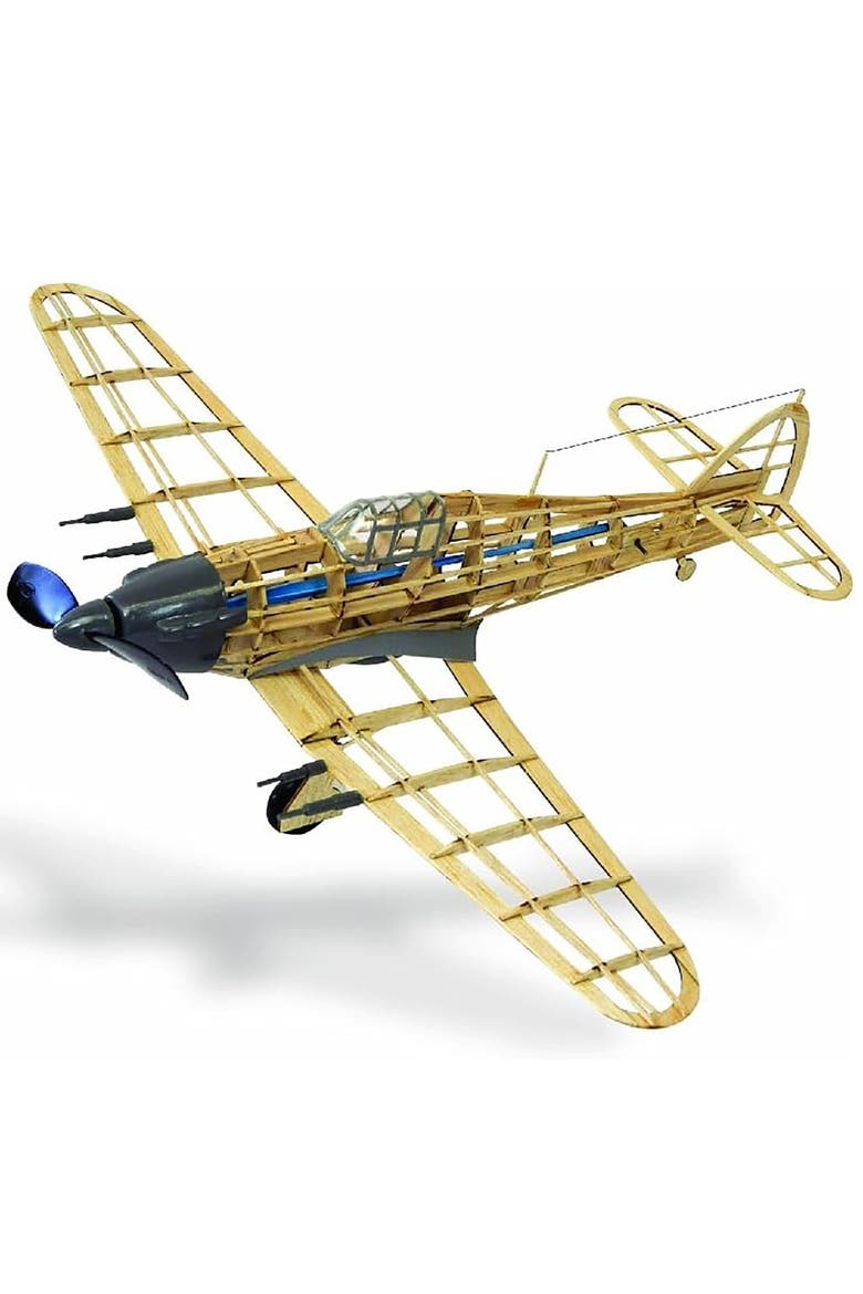 Flying Model Kit - Hawker MK-1 Hurricane, DIY Airplane Building, Alternate, color, Multicolored