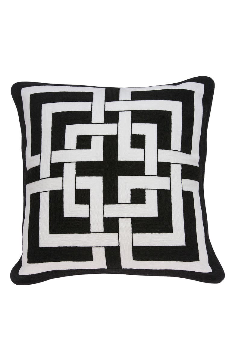 PARKLAND COLLECTION Abali Decorative Accent Pillow, Main, color, Black