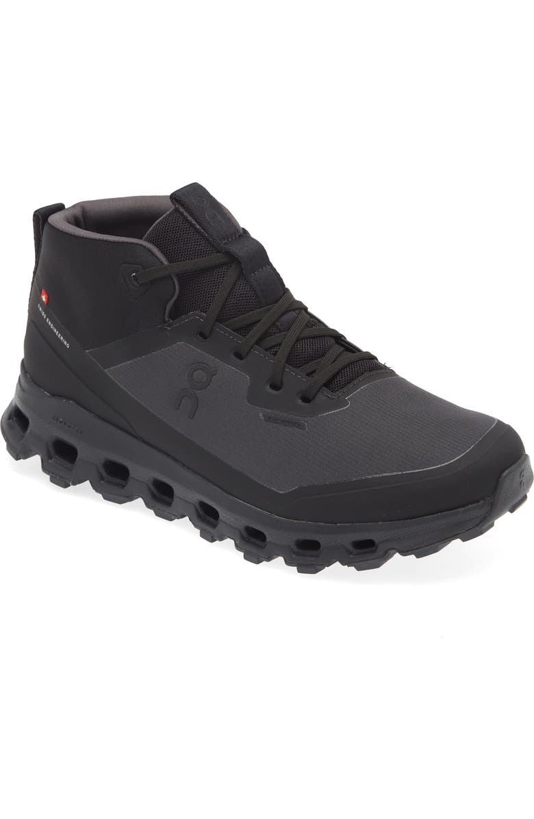 On Cloudroam Waterproof Trail Running Shoe, Main, color, Black/ Eclipse