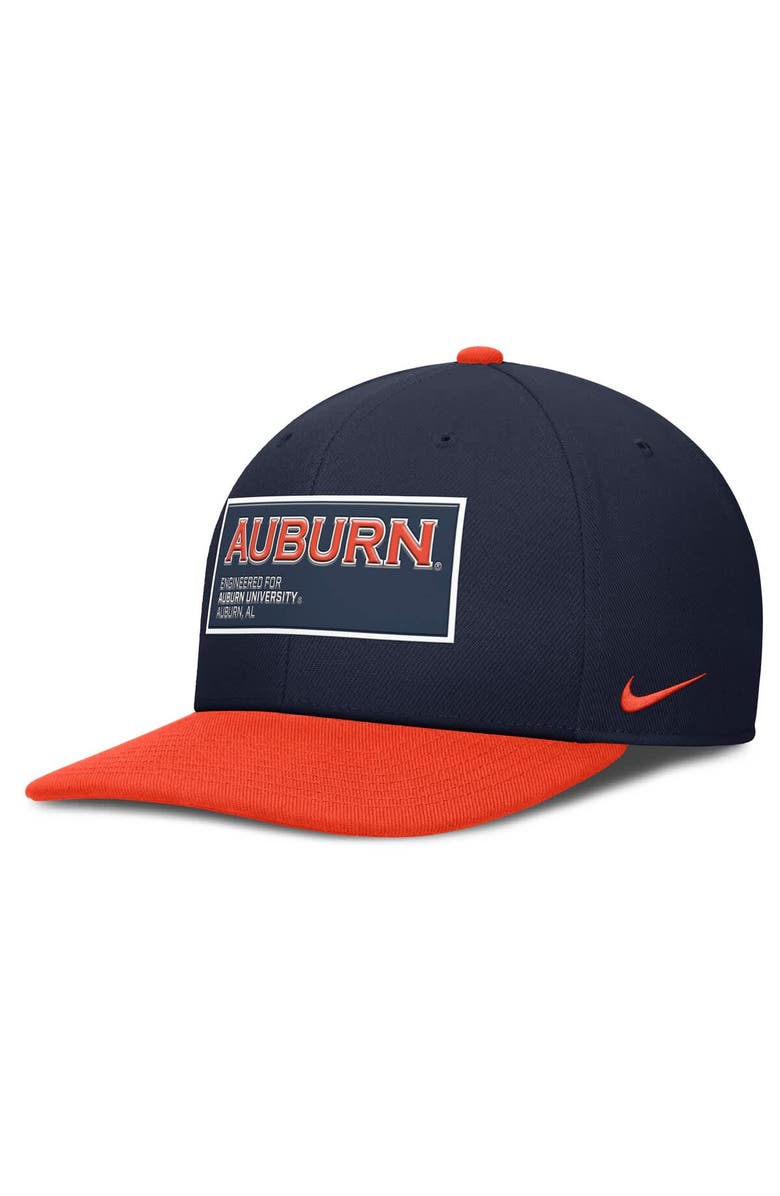 Nike Men's Nike Navy/Orange Auburn Tigers 2025 On-Field Patch Pro Dri-FIT Snapback Hat, Main, color, Navy