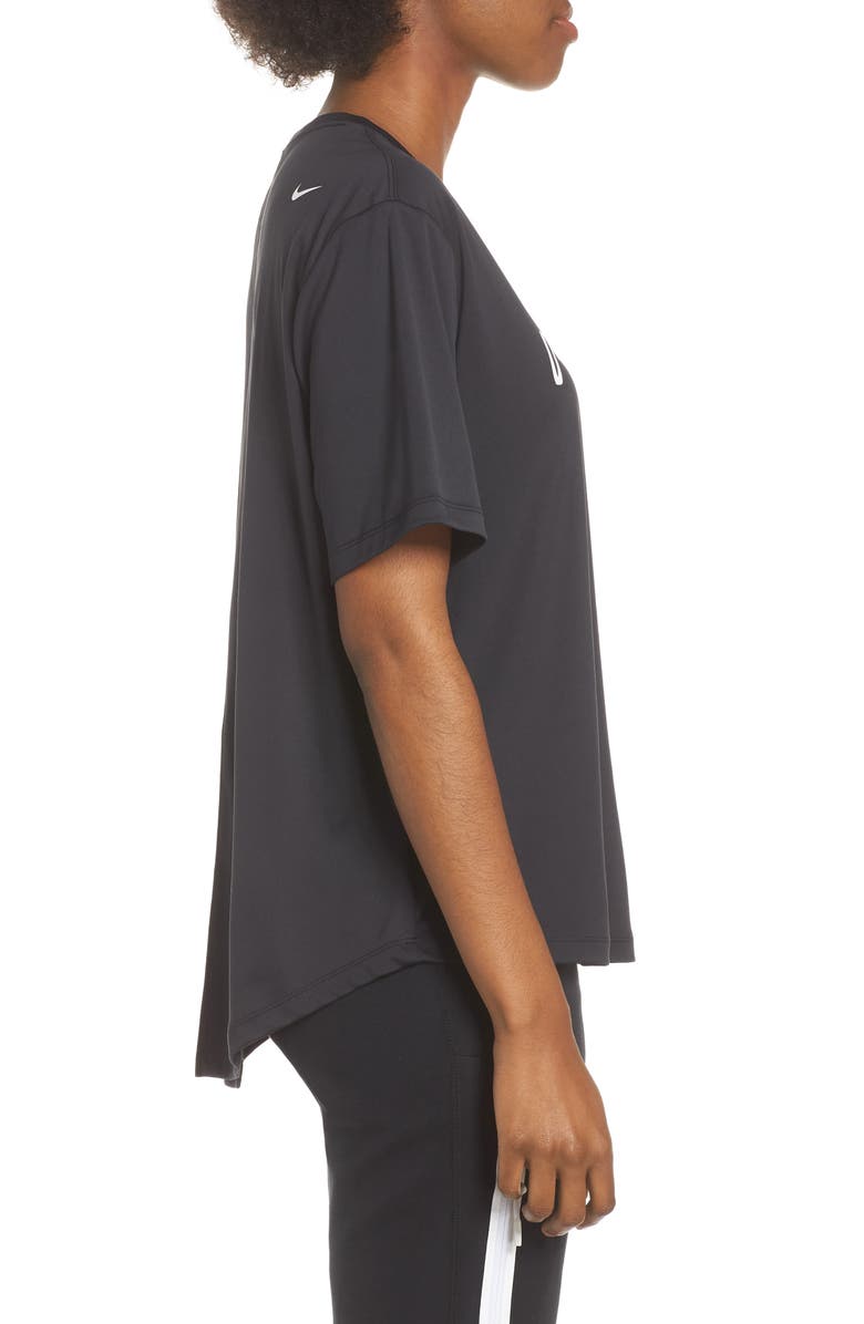 Nike Dry Just Do It Split Back Tee, Alternate, color, 
