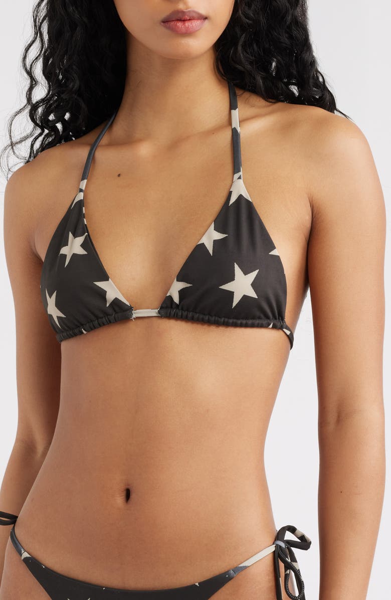 Bella Venice Belle Star Triangle Bikini Top, Main, color, Star