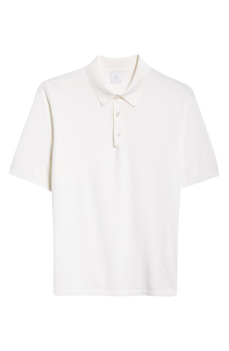 Eleventy Cotton Polo, Alternate, color, White