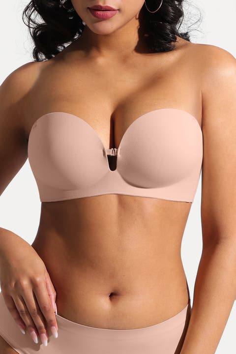 Convertible Seamless Non-Slip Push-Up Strapless Bra