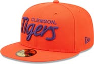 New Era Men's New Era Orange Clemson Tigers Script Original 59FIFTY Fitted Hat