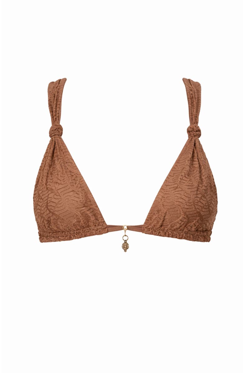 Ivy Swimwear Amara Bikini Top, Main, color, Brown