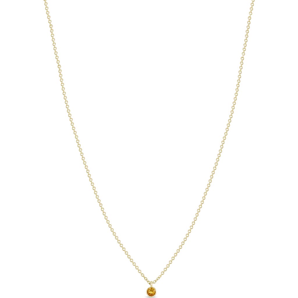 Zoë Chicco Dangling Semiprecious Stone Choker In Gold