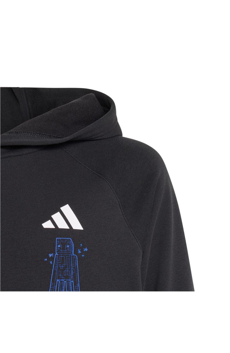 adidas Originals x Minecraft Kids' Hoodie, Alternate, color, Black/ White