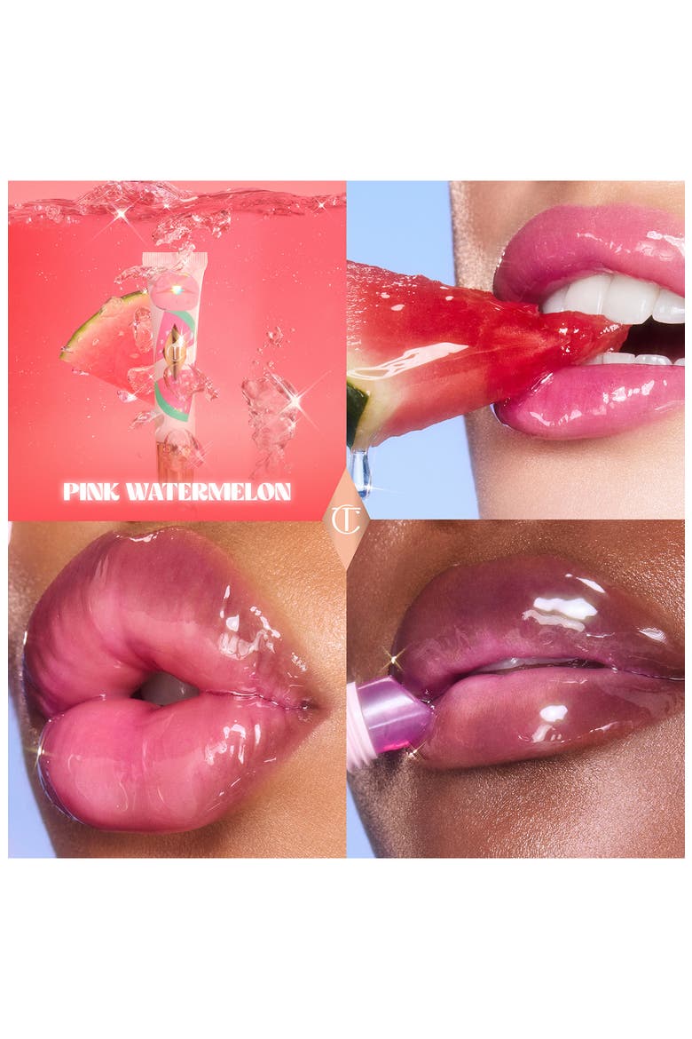 Unreal Lips Healthy Glow Nectar Nourishing Lip Oil with Hyaluronic Acid and Vitamin E, Alternate, color, PINK WATERMELON