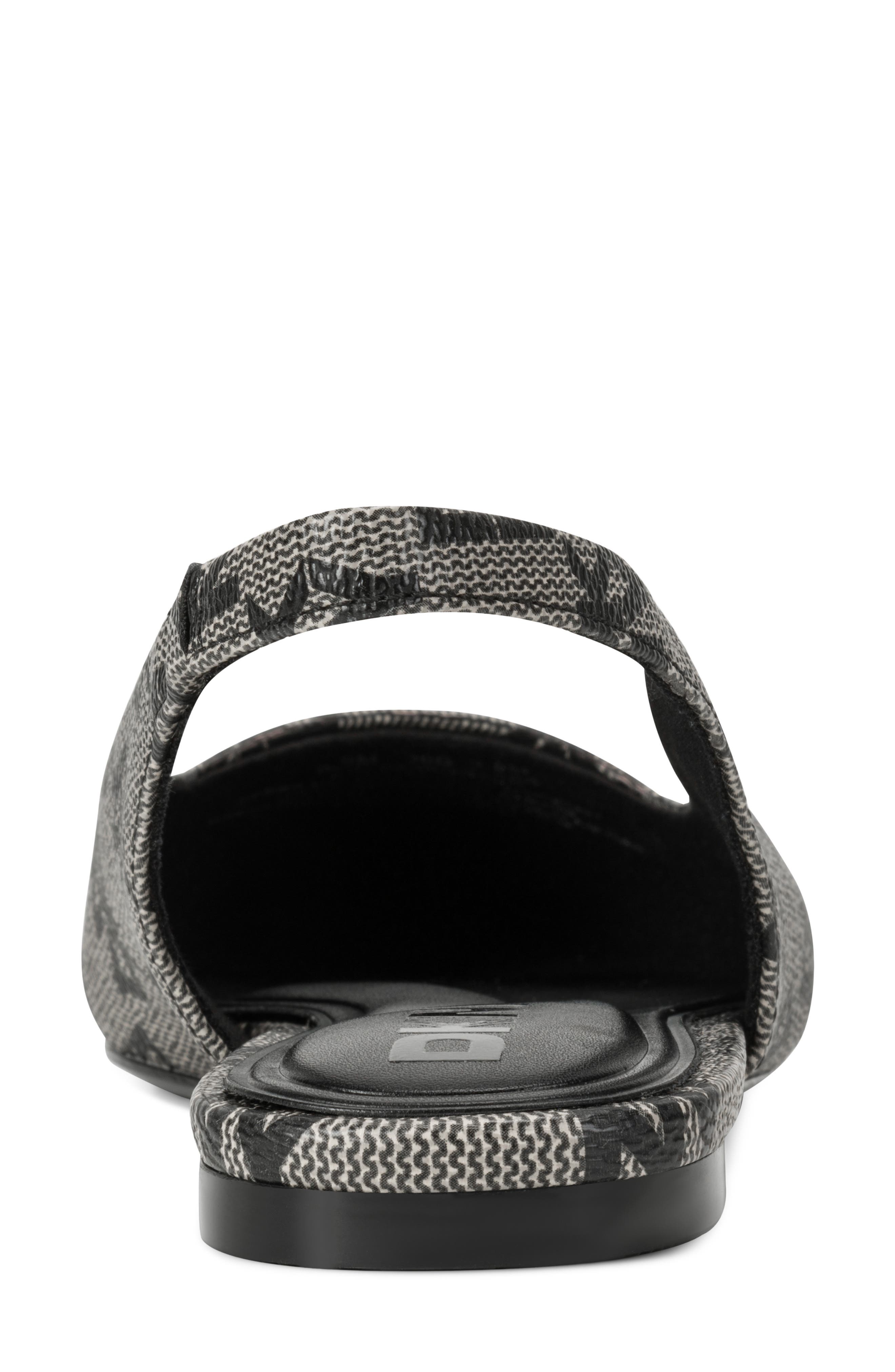 DKNY Darrow Slingback Flat, Alternate, color, Black/Black