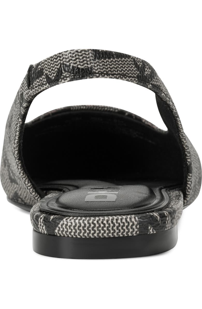 DKNY Darrow Slingback Flat, Alternate, color, Black/Black