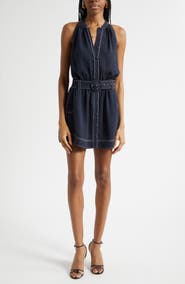 Ramy Brook Mavi Sleeveless Belted Minidress