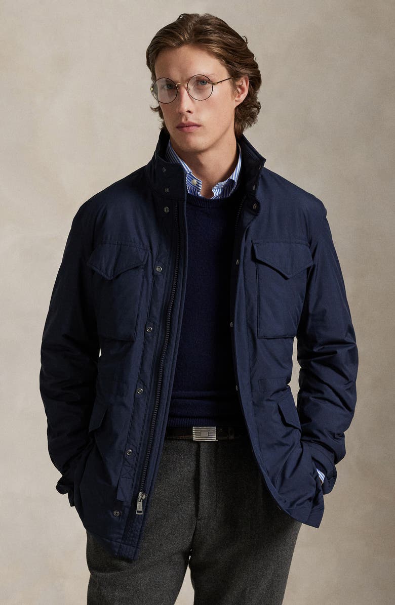 Polo Ralph Lauren The Southland Field Jacket with Stowaway Hood, Alternate, color, Collection Navy