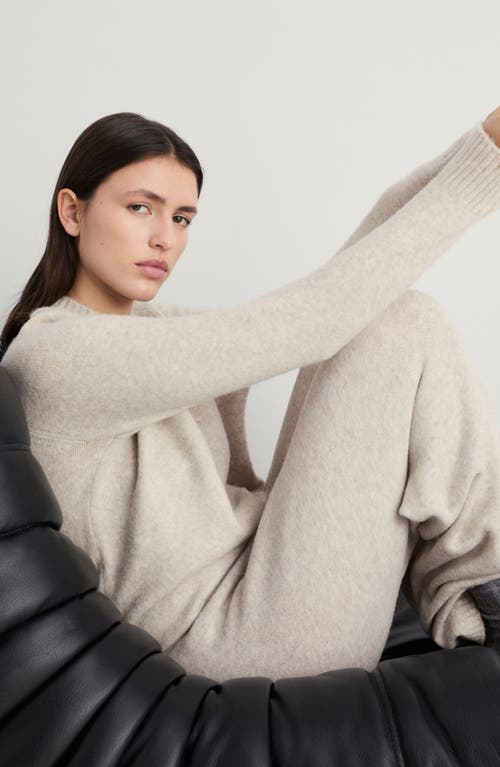 Mango Knit Pants In Beige