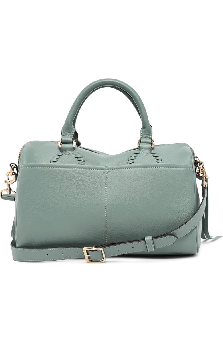 AIMEE All For Love Leather Satchel, Alternate, color, Healers Green