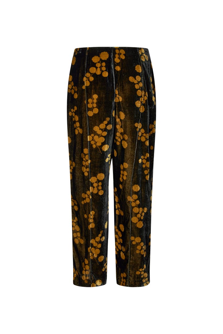 Petrilla Floral Print Pants, Alternate, color, Rubber