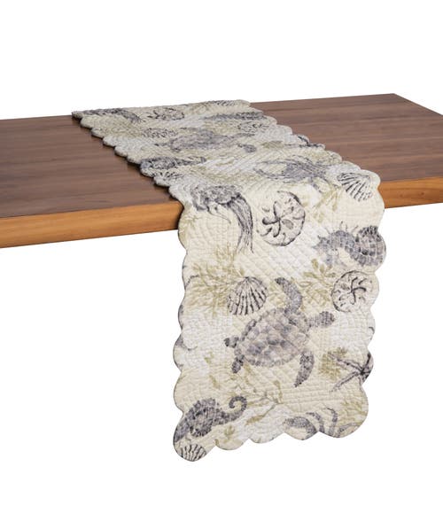 C & F Home C&f Home Cannon Beach Table Runner In Green
