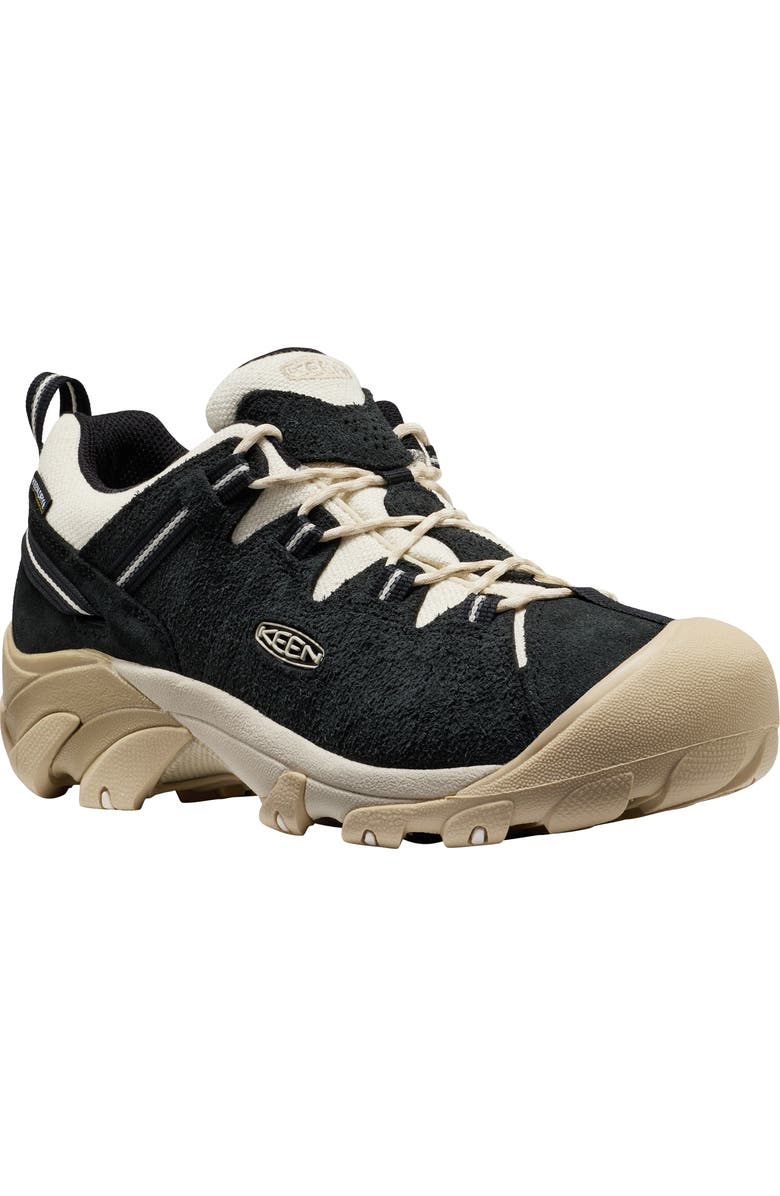 KEEN Targhee II Waterproof Hiking Shoe, Main, color, Black/ Birch
