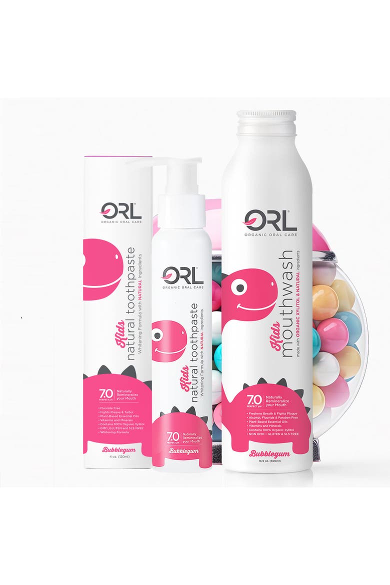 Kids Natural Toothpaste & Mouthwash Bundle, Main, color, None