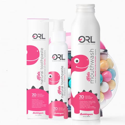Kids Natural Toothpaste & Mouthwash Bundle