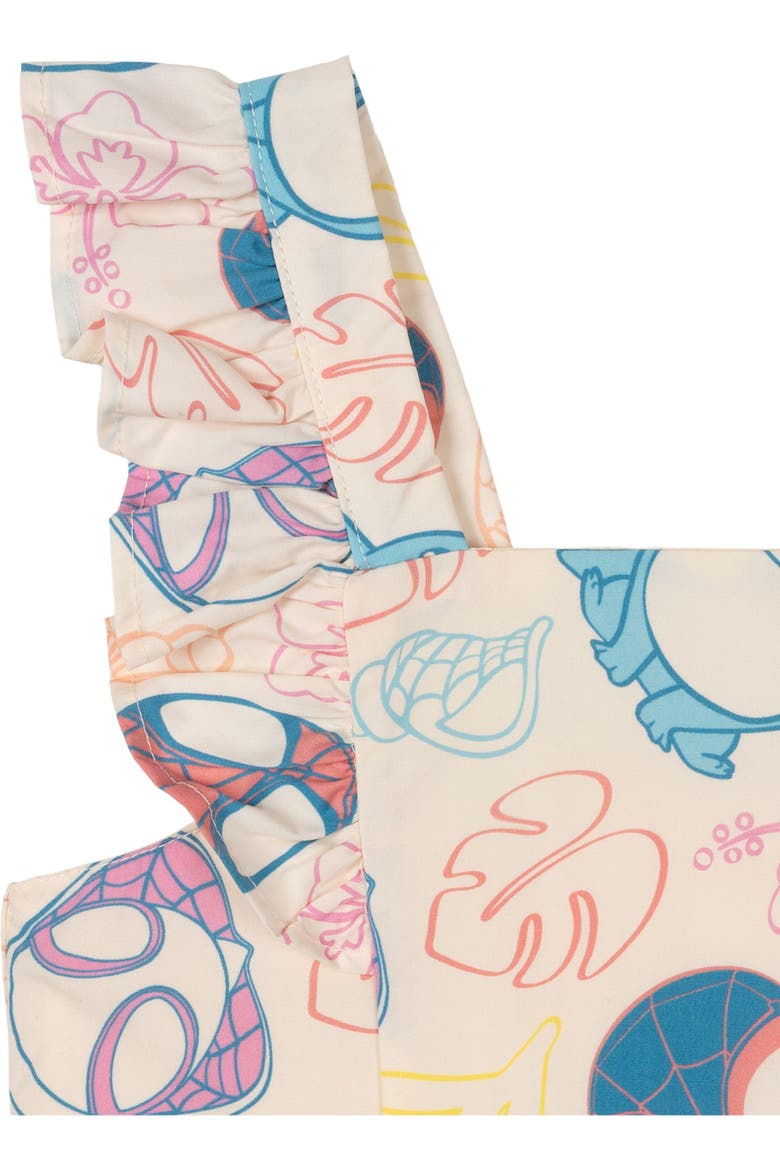 Spidey and His Amazing Friends Sleeveless Tank Top and Bubble Skort 2-Piece Set, Alternate, color, Cream Spidey Friends