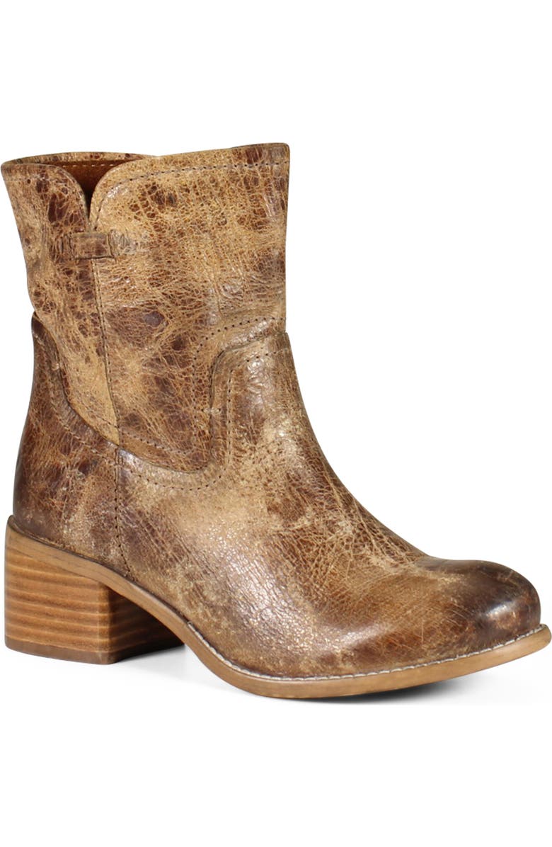 Diba True WEST HAVEN Pull-On Distressed Leather Western Boots, Main, color, Tan