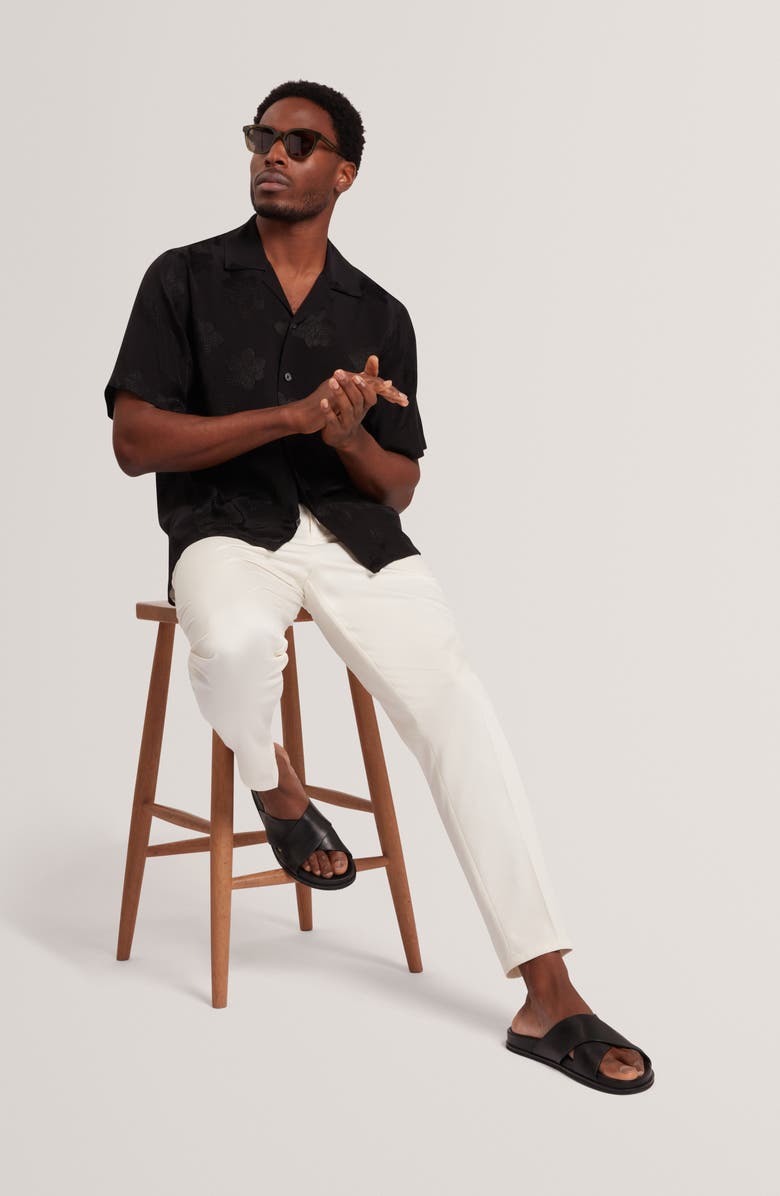 Ted Baker Thovan Floral Jacquard Camp Shirt, Alternate, color, 