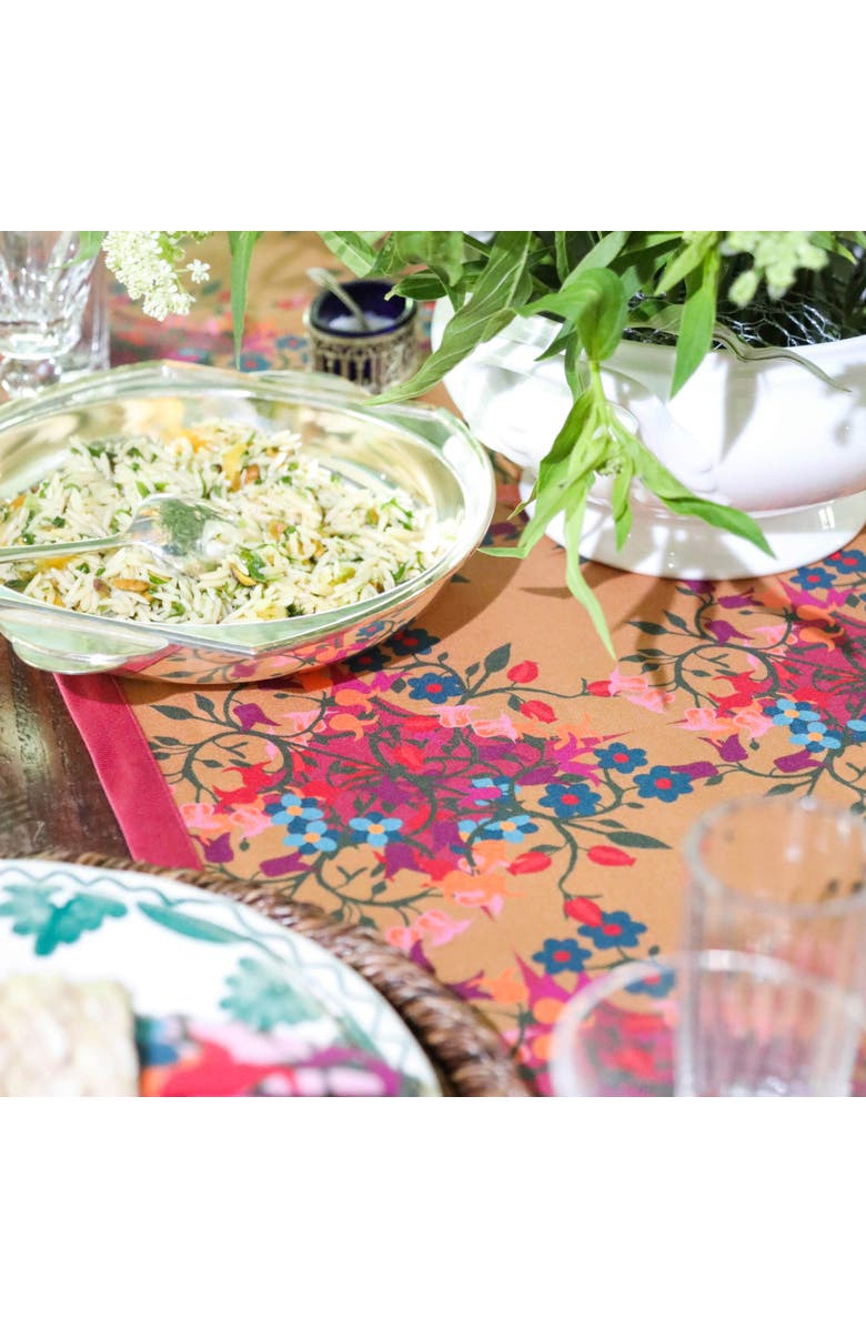 Sophie Williamson Design Table Runner, Alternate, color, Orange