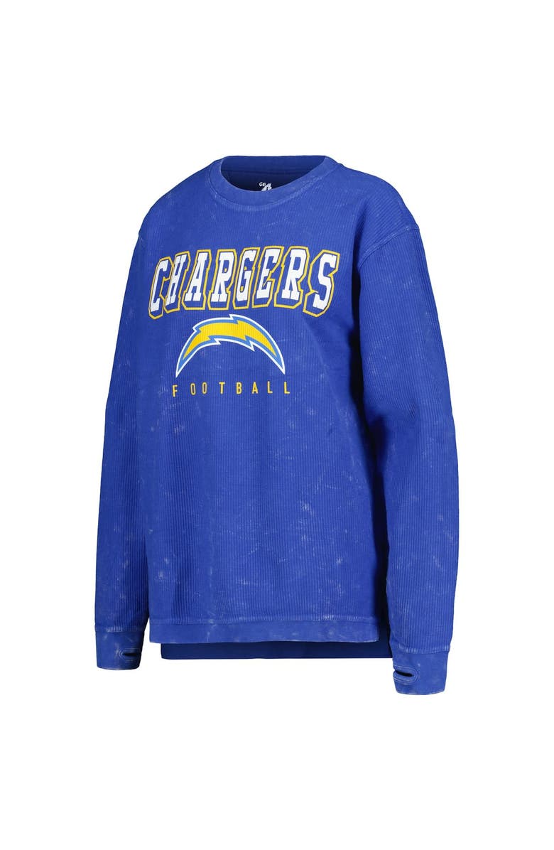 G-III 4HER BY CARL BANKS Women's G-III 4Her by Carl Banks Powder Blue Los Angeles Chargers Comfy Cord Pullover Sweatshirt, Alternate, color, Powder Blue