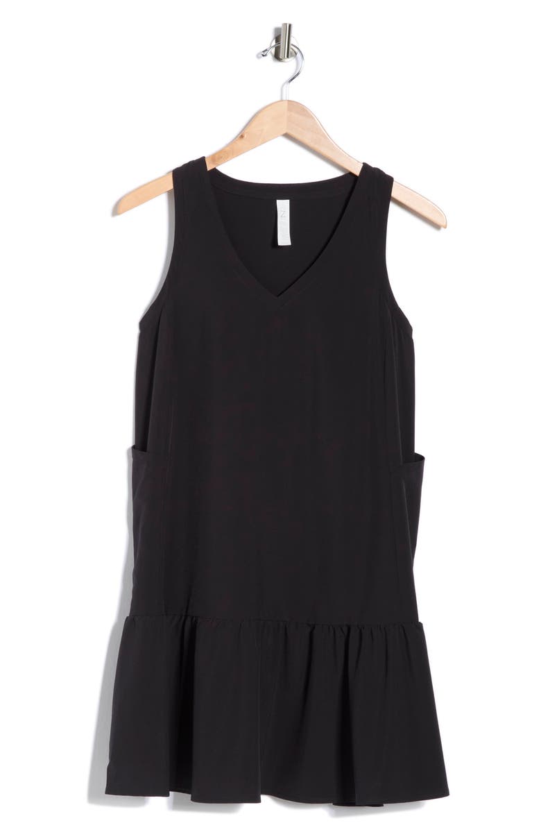 Z by Zella Solstice Sleeveless Tiered Minidress, Main, color, 