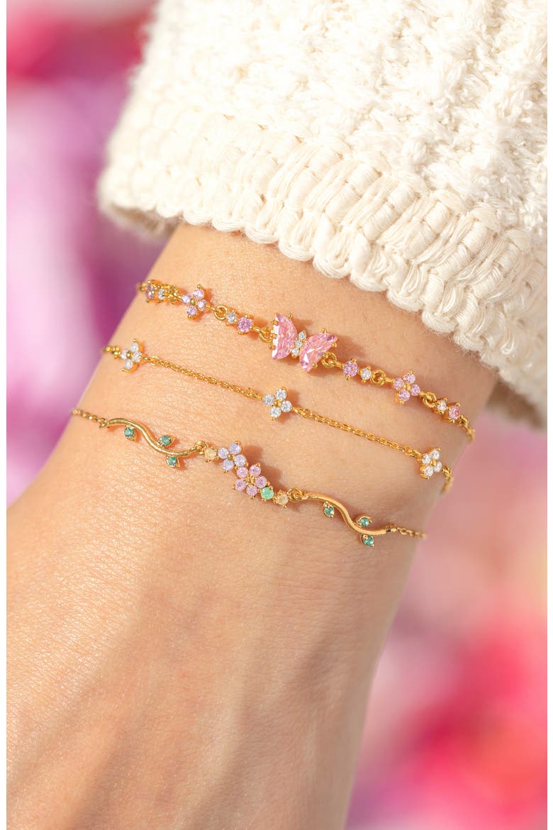 Garden Bloom Bracelet, Alternate, color, GOLD