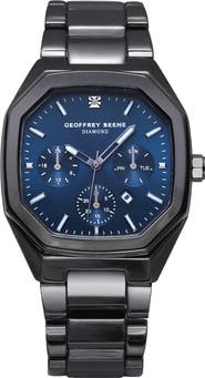 GEOFFREY BEENE Genuine Diamond Bracelet Watch, 41mm - 0.001ct.