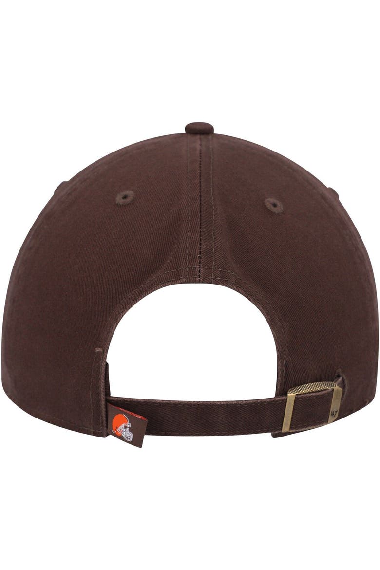 Men's '47 Brown Cleveland Browns Secondary Clean Up Adjustable Hat, Alternate, color, Brown