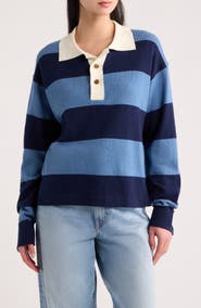 A.REN Peyton Rugby Polo Sweater