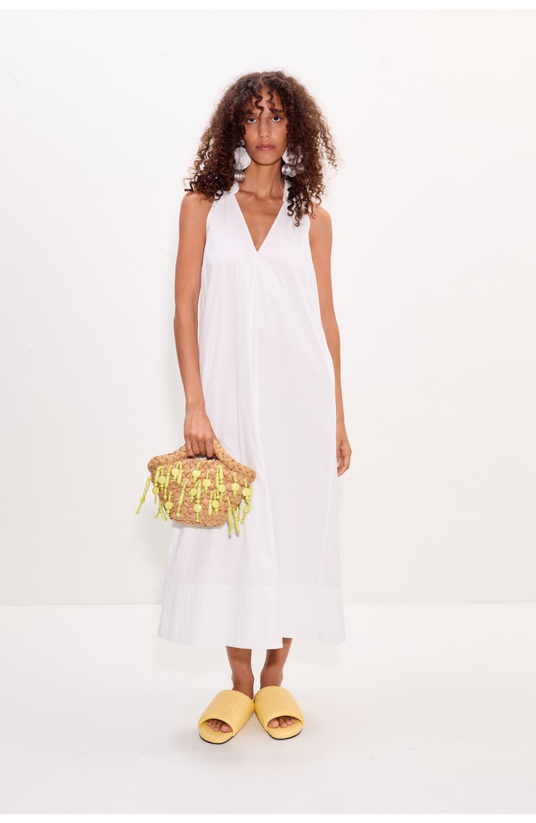 SIMONMILLER Nava Poplin Midi Dress, Alternate, color, Macadamia