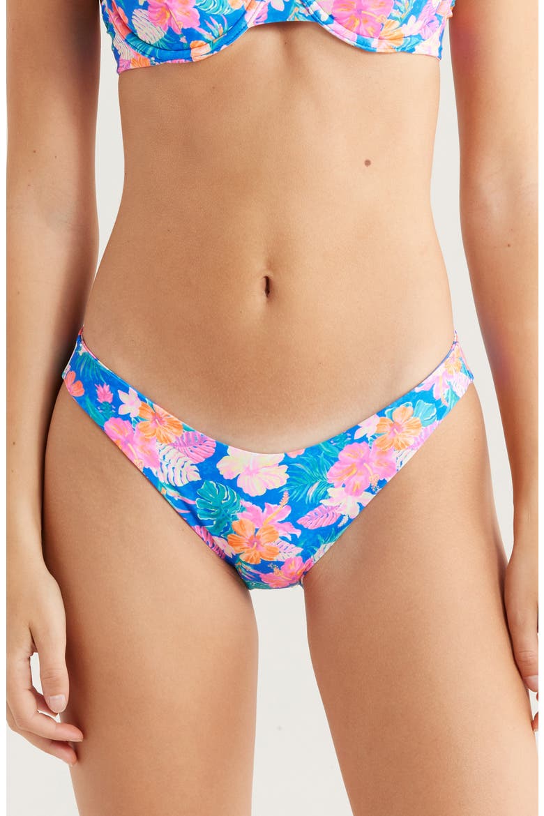 Minimalist Bikini Bottoms, Main, color, ELECTRIC PALMS