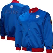 Mitchell & Ness Men's Mitchell & Ness Royal Philadelphia 76ers Hardwood Classics Team OG 3.0 Lightweight Satin Full-Snap Jacket
