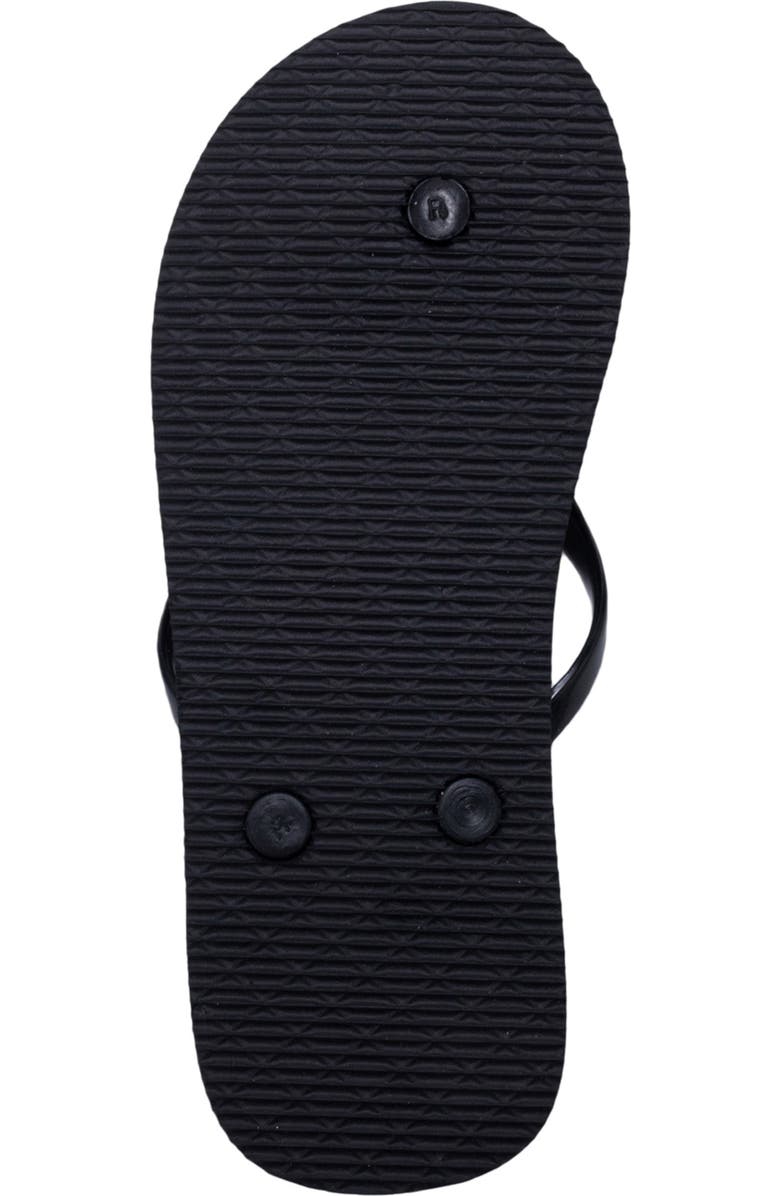 bebe Rhinestone Flip Flop, Alternate, color, Black