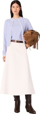 maje Knit embellished cardigan