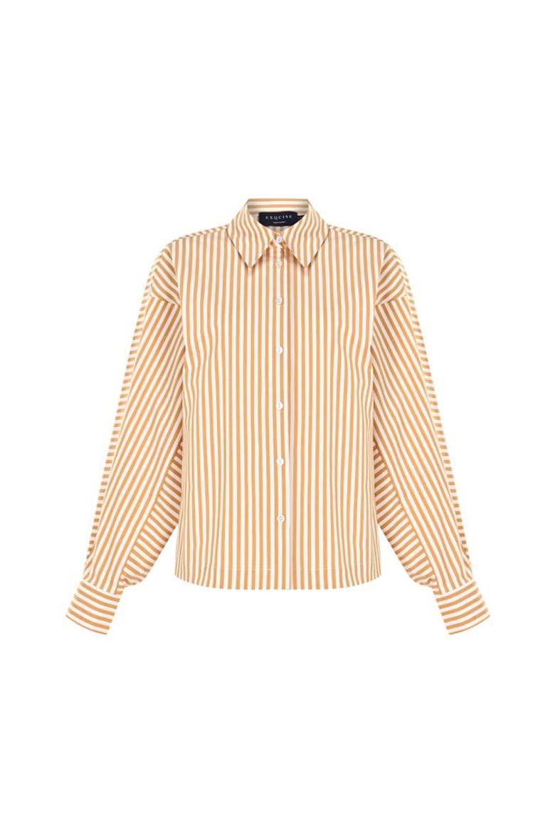Emersyn Cotton Shirt, Alternate, color, CAMEL BEIGE